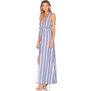 Tularosa Essie Maxi Dress in Indigo Stripe
